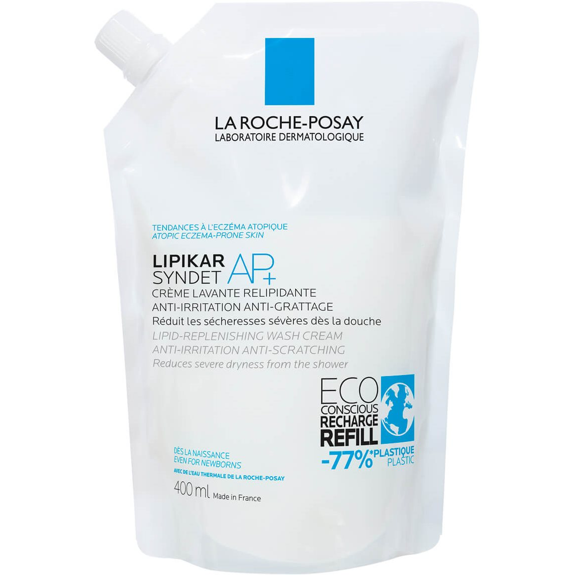 LA ROCHE-POSAY Lipikar Syndet AP + utántöltő 400 ml (3337875735766)-0