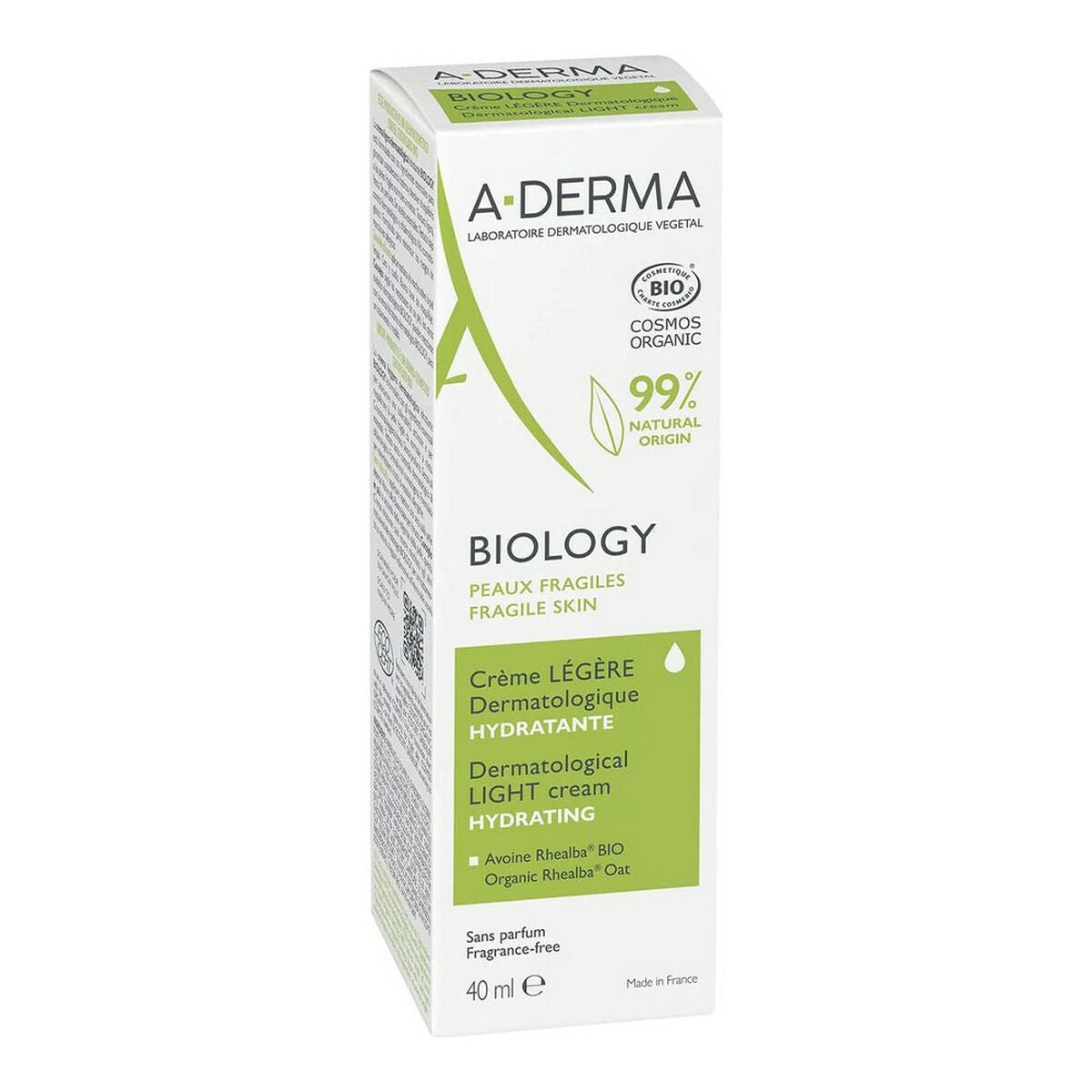 Hydrating Cream A-Derma Biology Light (40 ml)-1