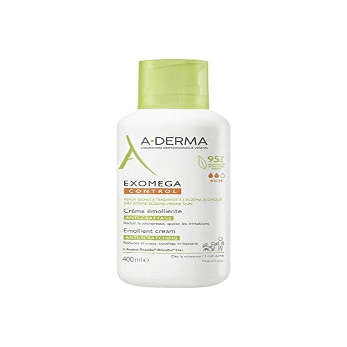 Repair Cream for Babies A-Derma Exomega Control 400 ml-0