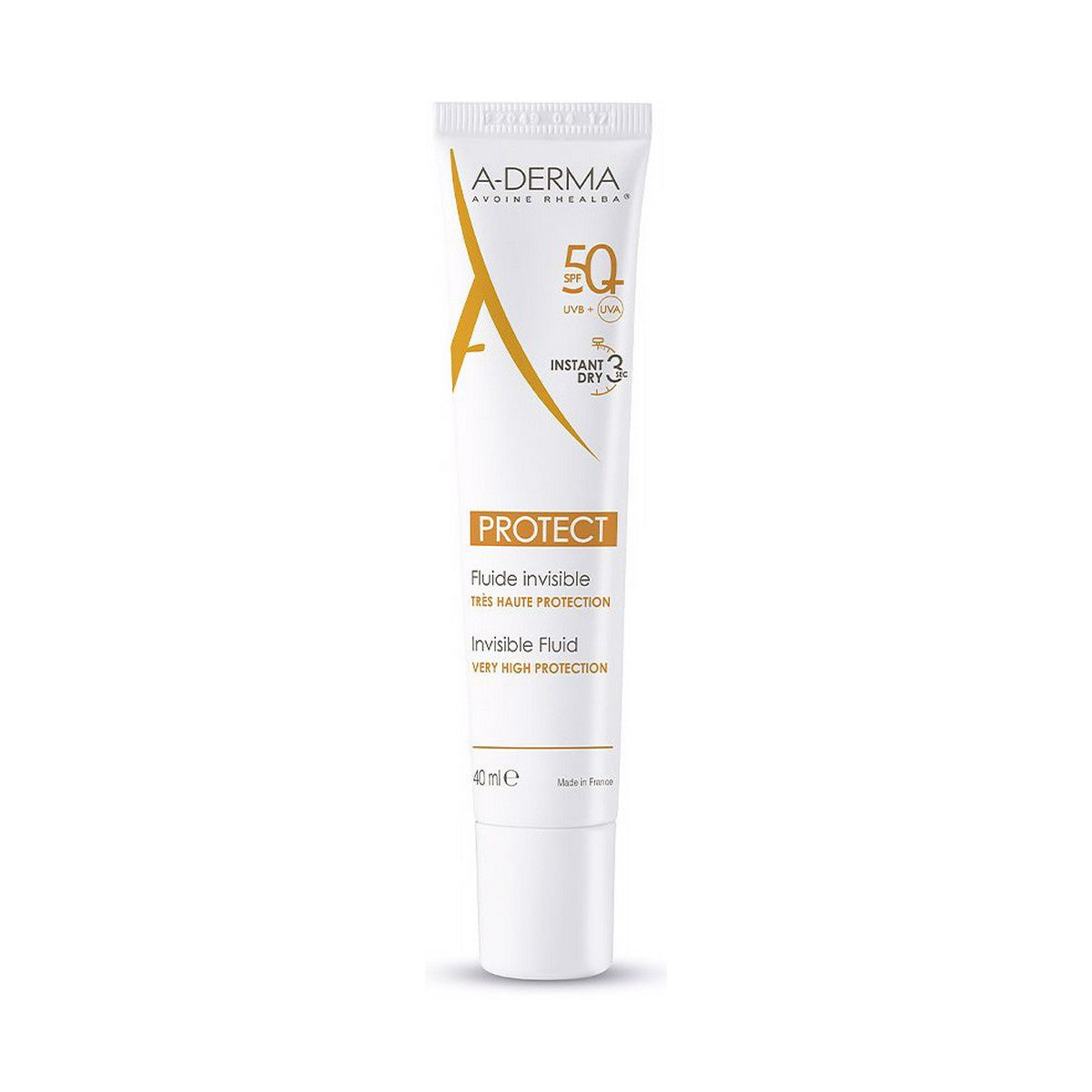 Facial Sun Cream A-Derma Protect Fluide Invisible SPF 50+ (40 ml)-0