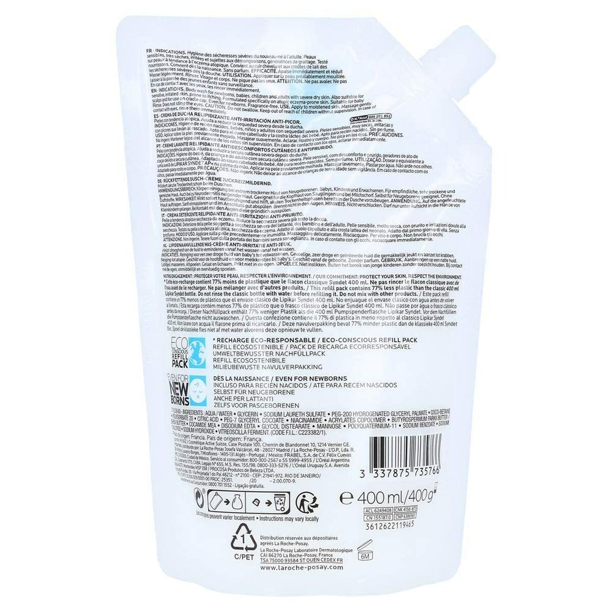 Shower Gel La Roche Posay Lipikar Syndet 400 ml-1