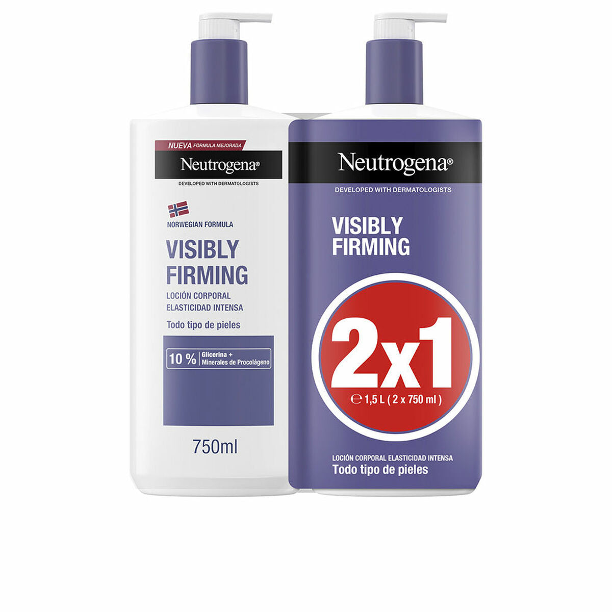 Body Lotion Neutrogena Visibly Firming 750 ml x 2-0