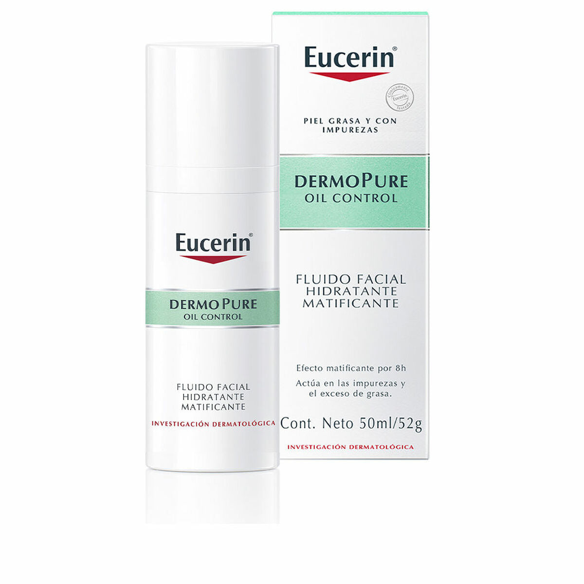 Moisturising Matt Liquid Eucerin Dermopure 50 ml-0