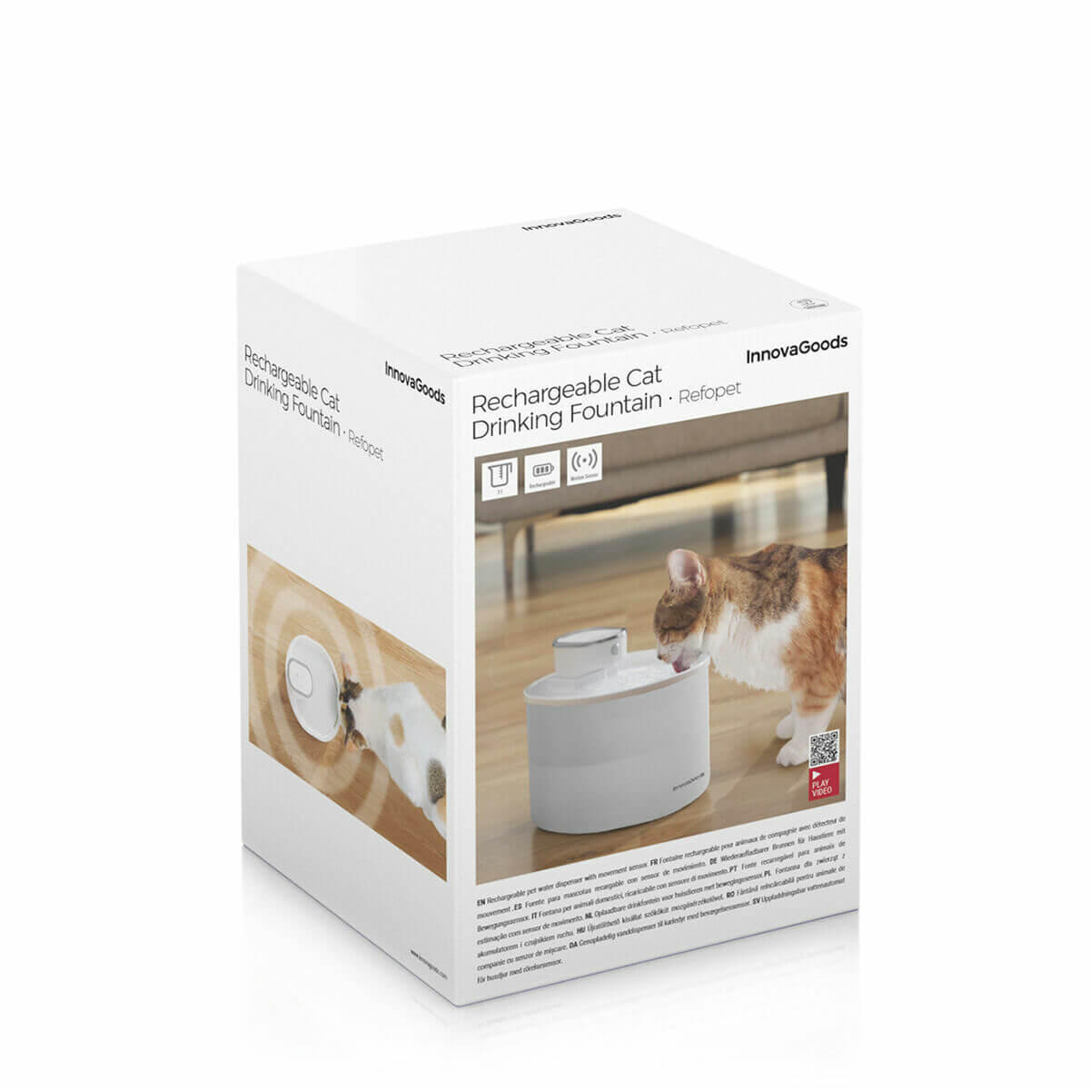 Rechargeable Cat and Dog Water Fountain with Sensor Refopet InnovaGoods