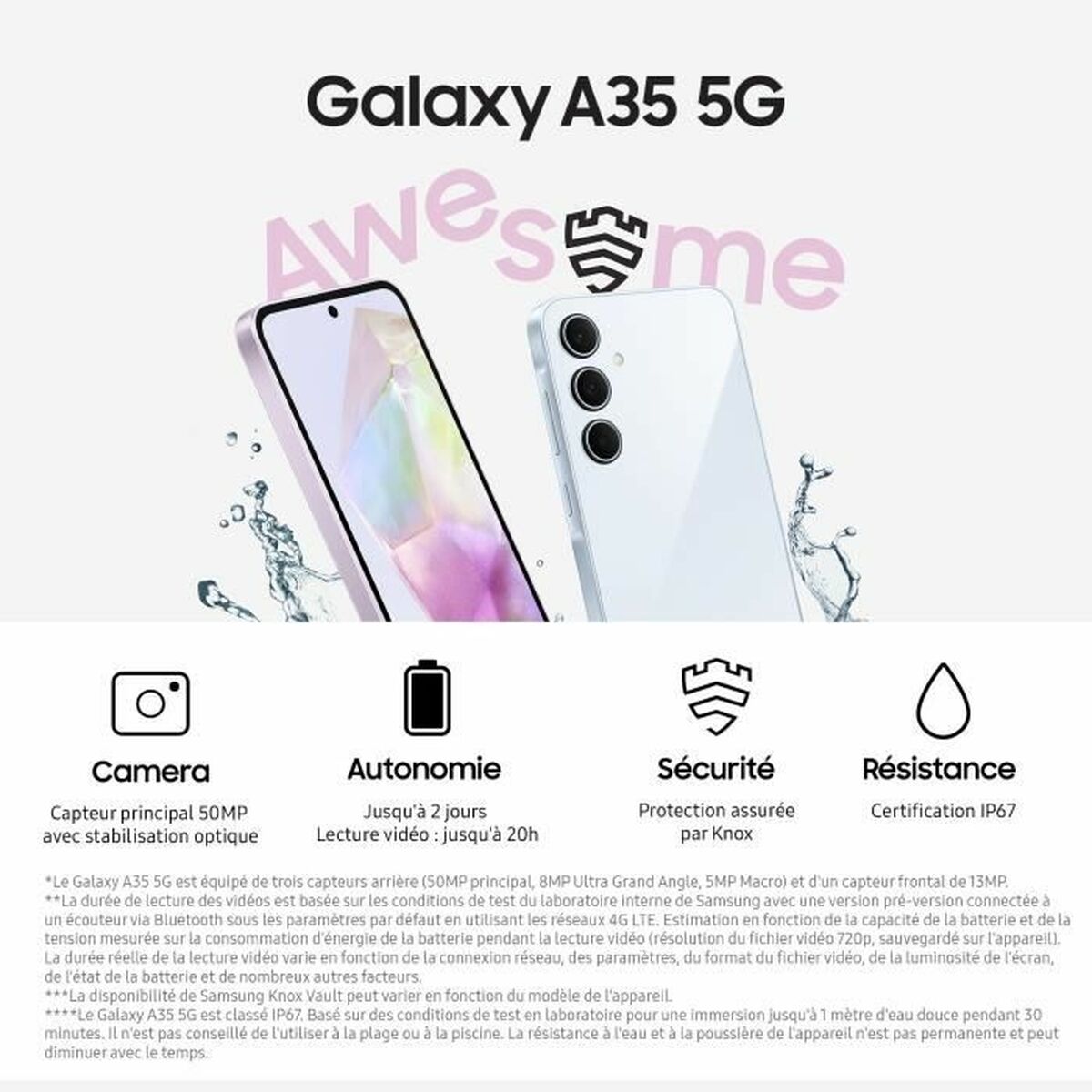 Smartphone Samsung 6 GB RAM 128 GB Lilac-4