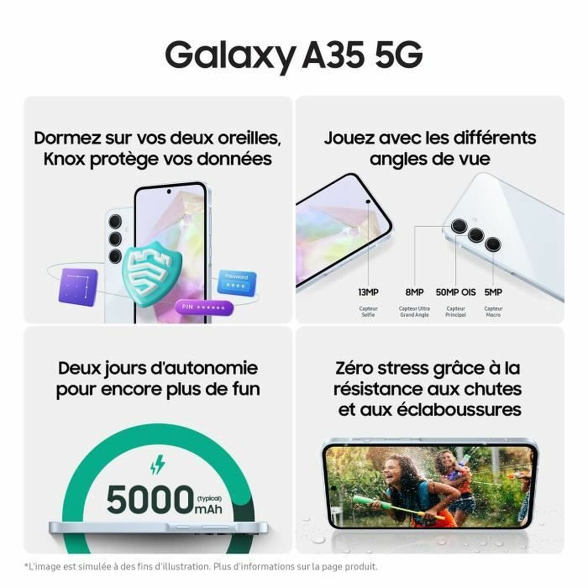 Smartphone Samsung 6 GB RAM 128 GB Lilac-3