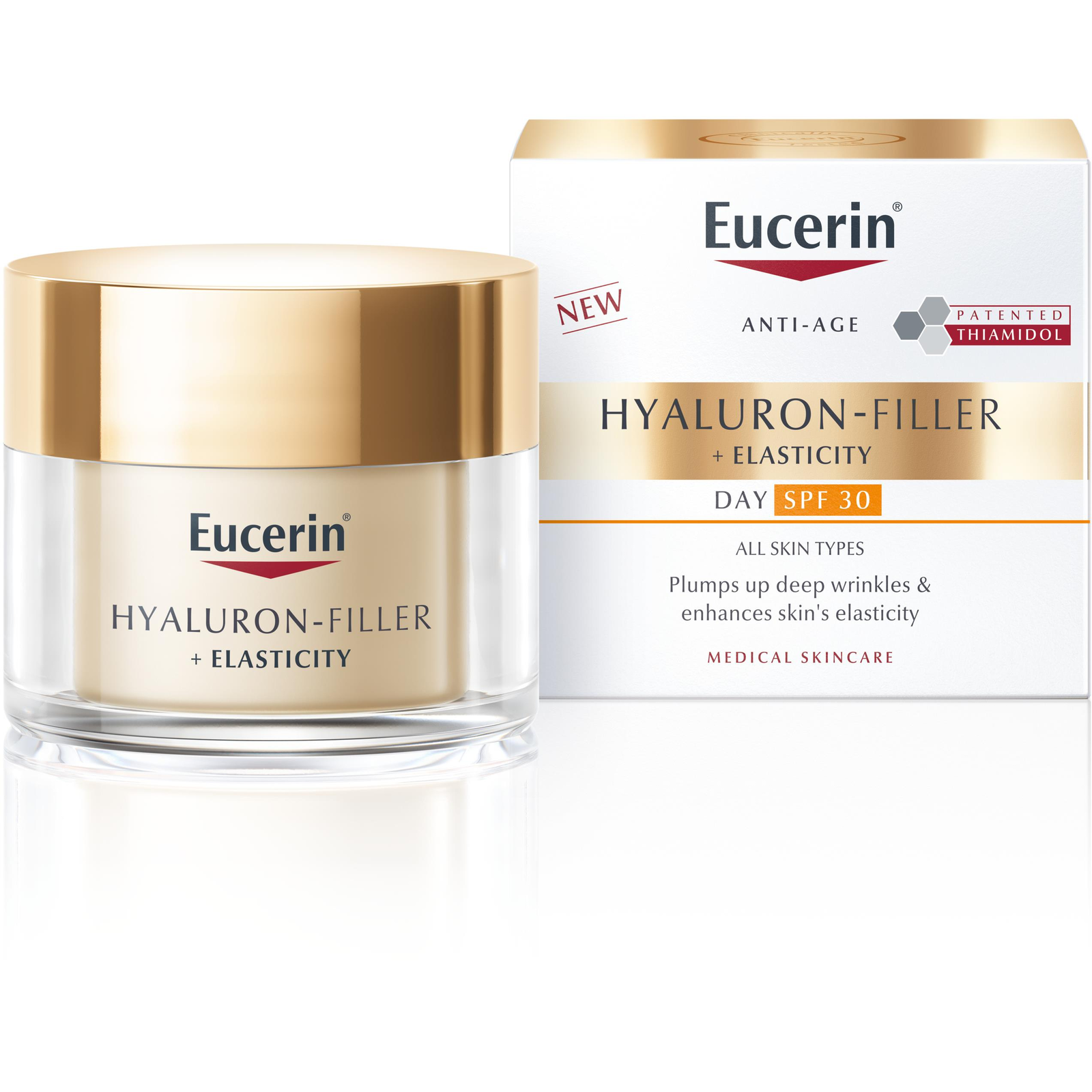 EUCERIN Hyaluron-Filler+Elasticity SPF30 nappali krém, 50 ml (9005800359076)-0