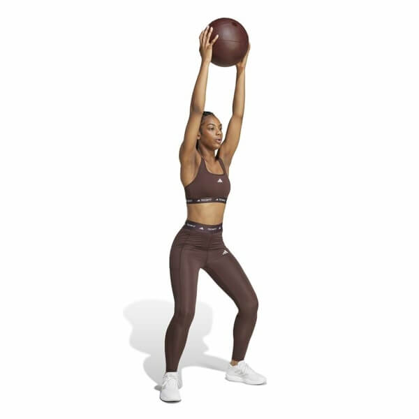 SPORTS BRA ADIDAS TECHFIT MEDIUM BROWN