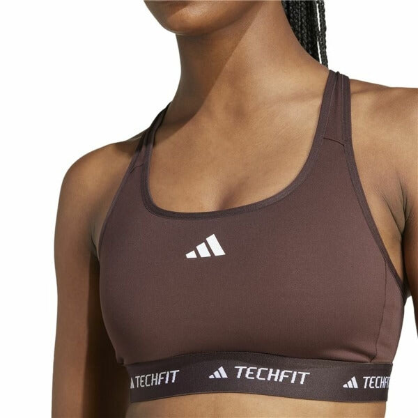 SPORTS BRA ADIDAS TECHFIT MEDIUM BROWN
