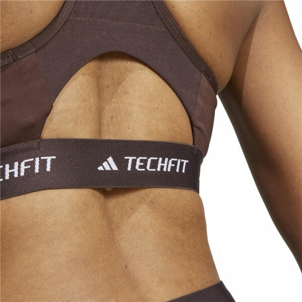 SPORTS BRA ADIDAS TECHFIT MEDIUM BROWN